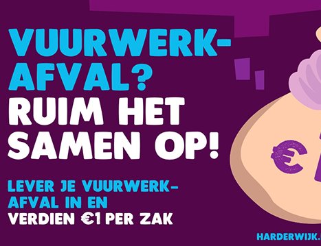 Deze jaarwisseling opnieuw geld te verdienen met opruimen vuurwerkafval