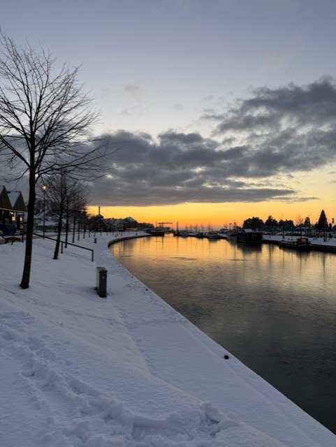 Winterse plaatjes in Harderwijk 1
