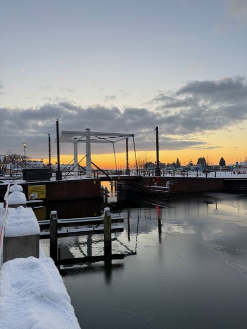 Winterse plaatjes in Harderwijk 2