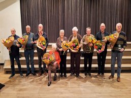 Jubilarissen bij 't Hierder Zangkoor: Neeltje van Ark 75 jaar lid!