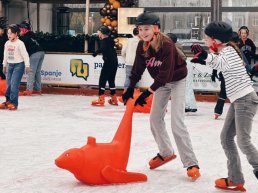Van den Brink Onroerend Goed stopt als hoofdsponsor schoolschaatsen in Ermelo ‘Als de politiek zich ermee bemoeit, is het ons ding niet meer’