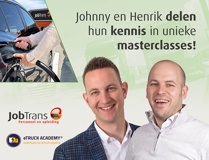 JobTrans en Nijenhuis Truck Solutions lanceren masterclass over eTrucks, laadpleinen en TCO