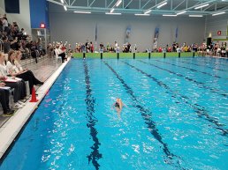 Synchroonzwemmers leveren mooie prestaties op de derde minibeatwedstrijd in Zwolle