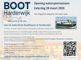 BOOT Harderwijk: Opening watersportseizoen zaterdag 28 maart 2026