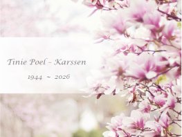 Familieberichten: Tinie Poel - Karssen overleden