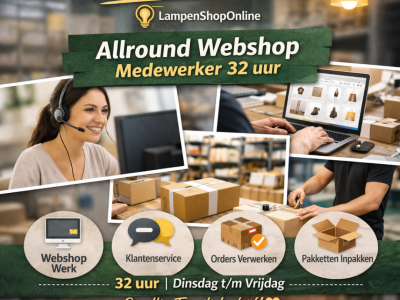 Vacature: Allround Webshop Medewerker (32 uur)