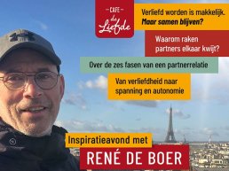 René de Boer spreekt donderdag 16 april in Café de Liefde