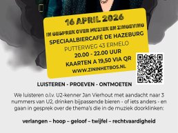 U2 muziek zingeving avond 16 april