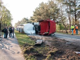Tankwagen met 34 ton lading gekanteld op N302 bij Ermelo