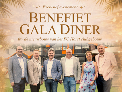 FC Horst organiseert benefiet gala diner voor nieuw clubhuis