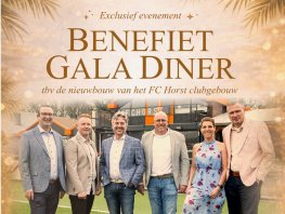 FC Horst organiseert benefiet gala diner voor nieuw clubhuis