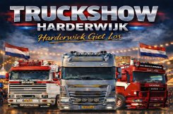 Harderwiek Giet Los! Met 200 trucks, live muziek en een videoclipopname voor onze eigen song tijdens de truckshow in Harderwijk