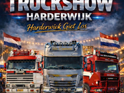 Harderwiek Giet Los! Met 200 trucks, live muziek en een videoclipopname voor onze eigen song tijdens de truckshow in Harderwijk