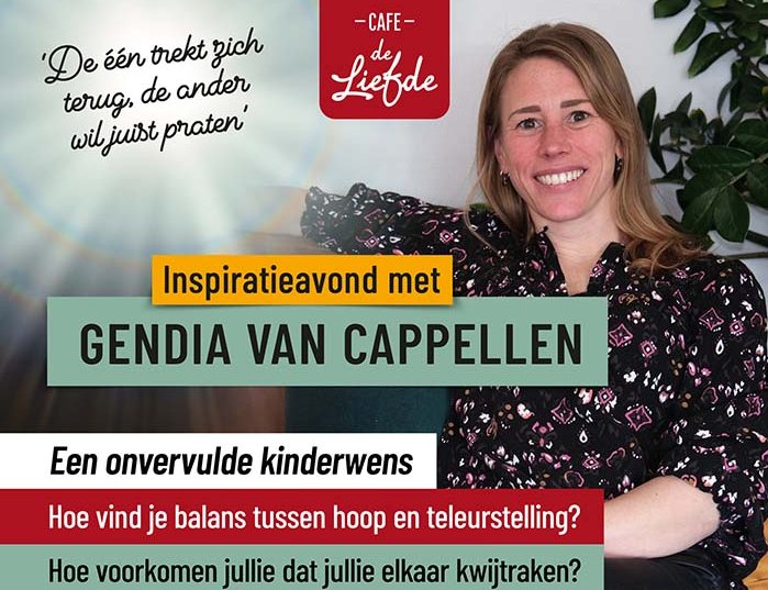 Inspiratiesessie bij Café de Liefde - ‘De één trekt zich terug, de ander wil juist praten’