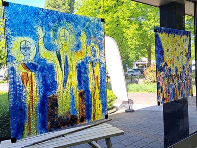 Ramen uit Nieuwe Kerk nu in de Plantagekerk