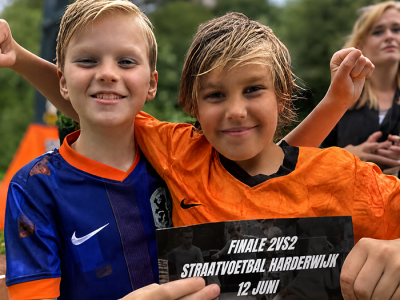 Finale 2vs2 Straatvoetbal Harderwijk tijdens Aaltjesdagen