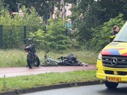 Fatbike en elektrische fiets botsen in Harderwijk, fietser naar ziekenhuis