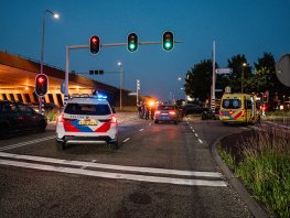 Motorrijder gewond na aanrijding op kruising in Harderwijk