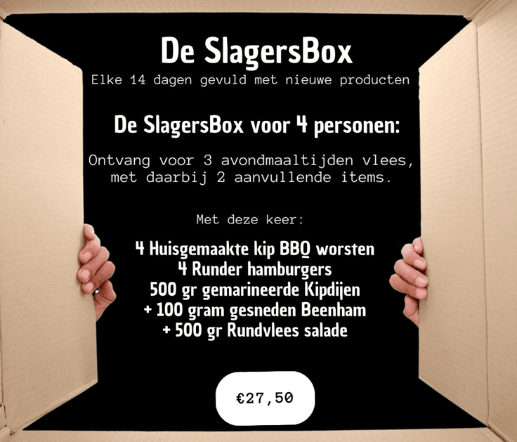 De Slagersbox voor 4 personen