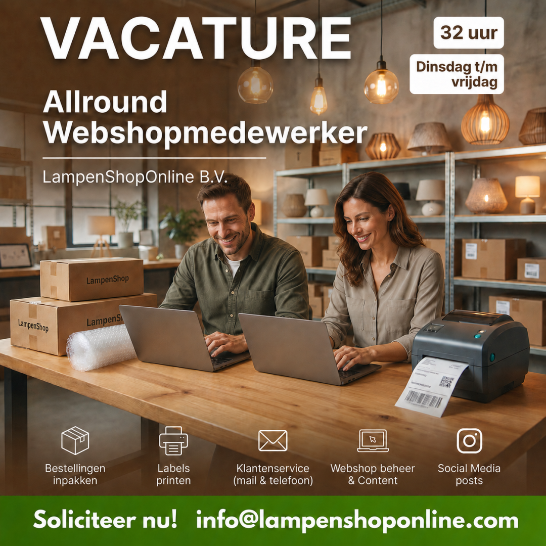 Vacature: Allround Webshopmedewerker (32 uur)