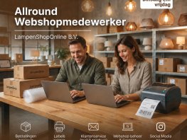 Vacature: Allround Webshopmedewerker (32 uur)