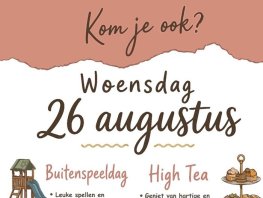 Gratis high tea en buitenspeeldag bij De Zaaier