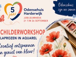 Samen schilderen tijdens jubileumweek Odensehuis