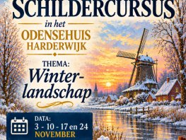 Odensehuis Harderwijk organiseert schildercursus Winterlandschap