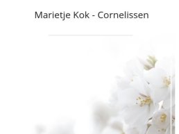Familieberichten: Marietje Kok - Cornelissen overleden